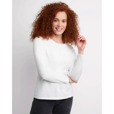 Hanes - Womens Long Sleeve Cotton T-Shirt