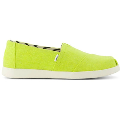 TOMS - Womens Alpargata Plus - Bright Lime Heritage Canvas