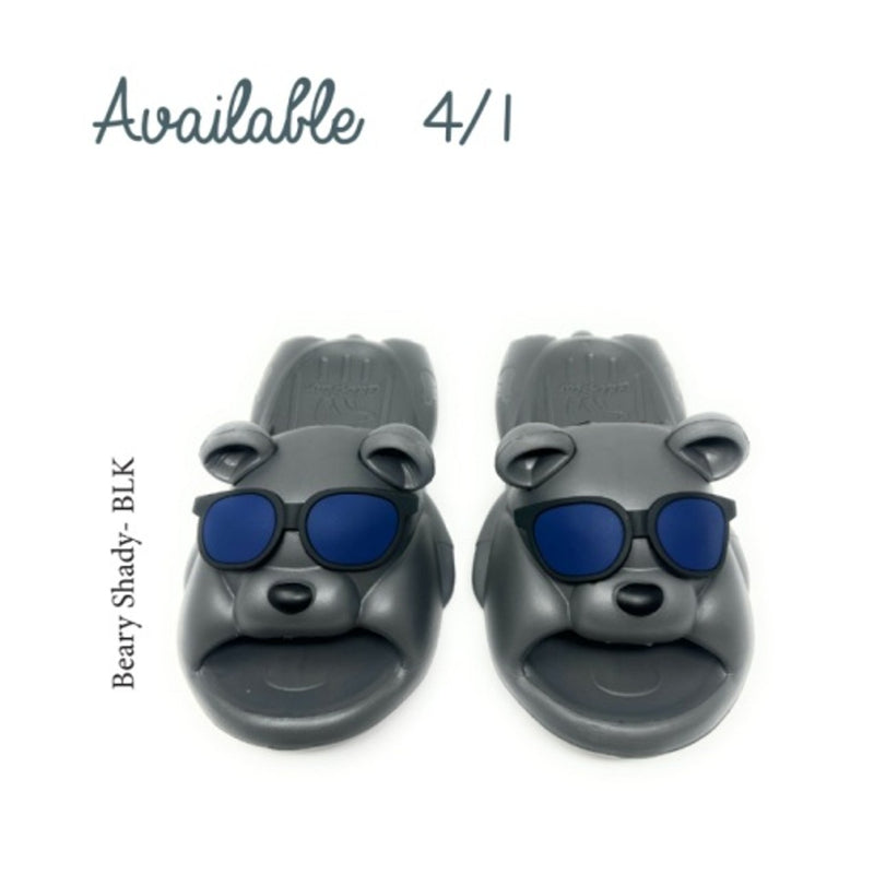 Oooh Yeah - Kids Beary Shady- Blk-Silly Slides-Kids