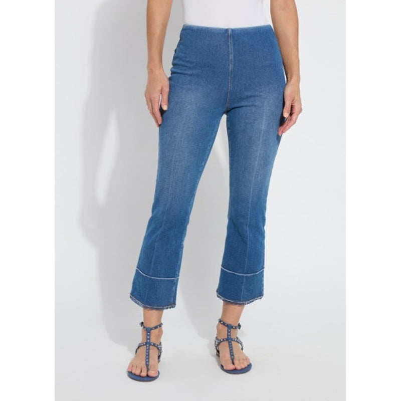 Lysse - Womens Dara Seamed Hem Crop Denim
