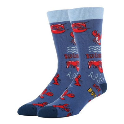 Oooh Yeah - Mens Red Lobstah-Mens Crew Socks