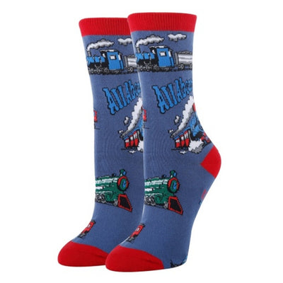 Oooh Yeah - Womens All Aboard-Womens Crew Socks