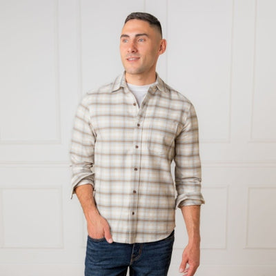 Hope & Henry - Mens Organic Flannel Shirt