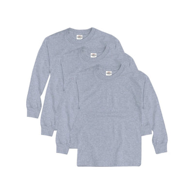 Hanes - Boys Long Sleeve T-Shirt 3-Pack