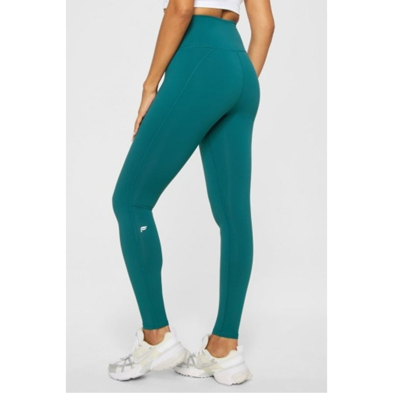 Fabletics - Womens Define High-Waisted Legging - Green Abyss