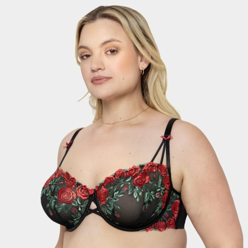 Ariela - Womens Embroidered Unlined Balconette