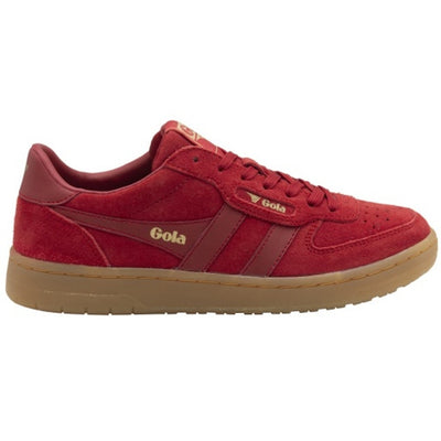 Gola - Womens Hawk Suede '86 Sneakers - Red/Gum