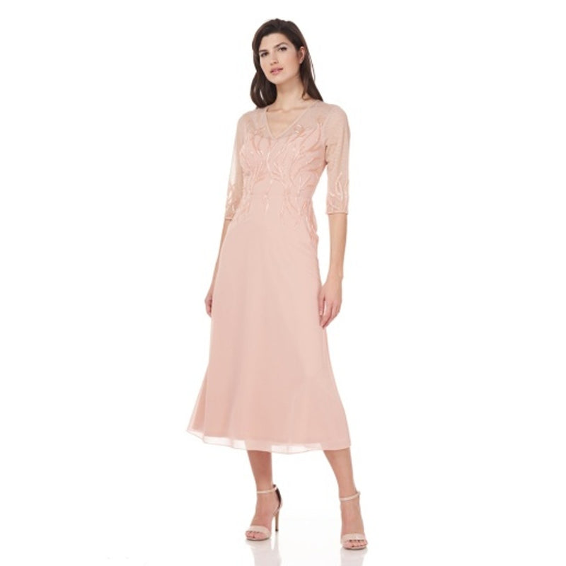 JS Collections - Womens Violet T-Length Dress