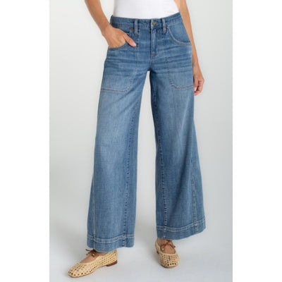 Liverpool Los Angeles - Womens Stride Wide Leg with Utility Details 30" Insea