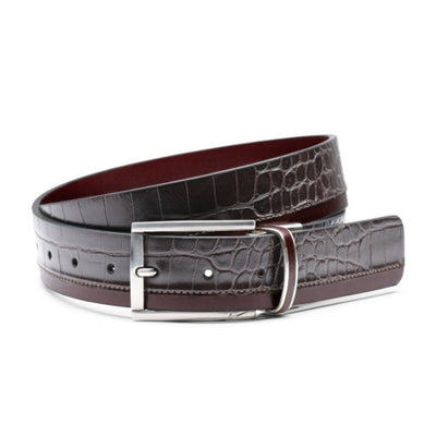 Nike - Will Leather Goods Men's Croco Leather Reversible with Leather Inlay Loop