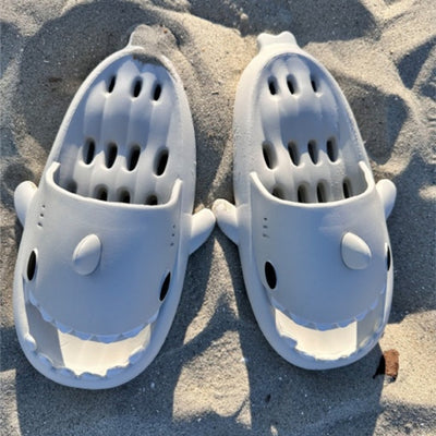 Oooh Yeah - Kids Awww Sharks Lg Silly Slides- Kids- 36- 37cm- 3.5 to 4.5 K