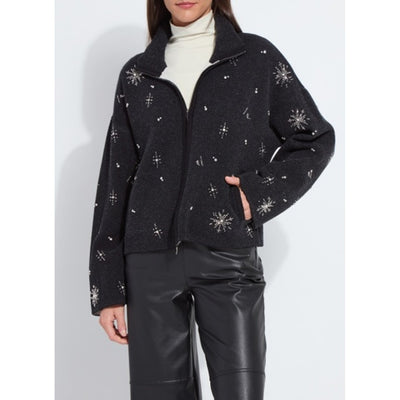 Lysse - Womens Scottie Embellished Knit Jacket