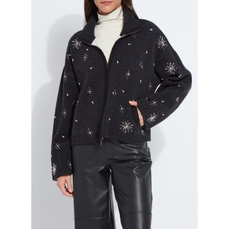 Lysse - Womens Scottie Embellished Knit Jacket