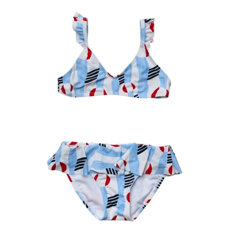 Snapper Rock - Girls Beach Bounce Sustainable Frilled Bikini