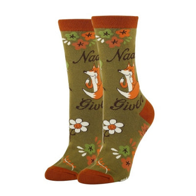 Oooh Yeah - Womens Nada Fox Given Womens Crew Socks