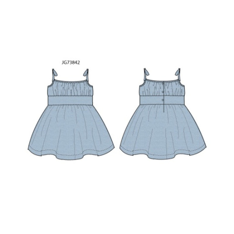 Janie and Jack - Girls with Es Chambray Dress Spbk