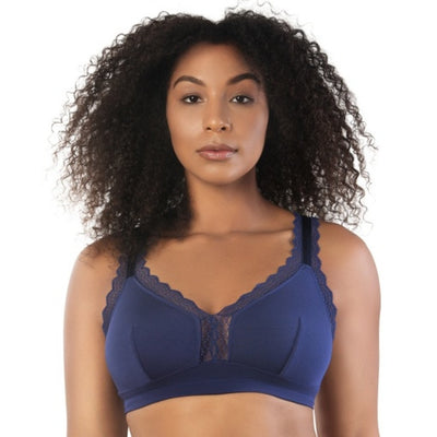 Parfait - Womens Dalis Wire-Free Bralette - Navy