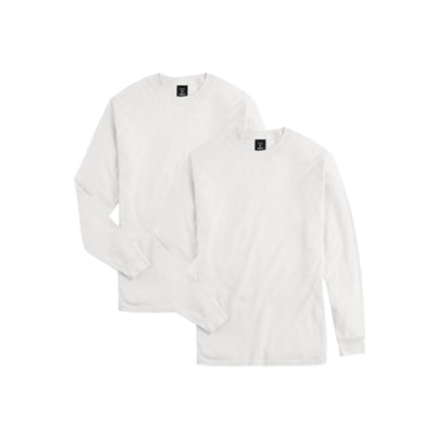 Hanes - Unisex Beefy-T Unisex Long-Sleeve T-Shirt Value 2-Pack