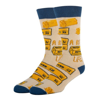Oooh Yeah - Mens Butter Life-Mens Crew Socks