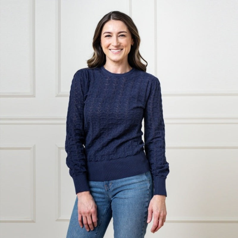 Hope & Henry - Womens Organic Pointelle Sweater
