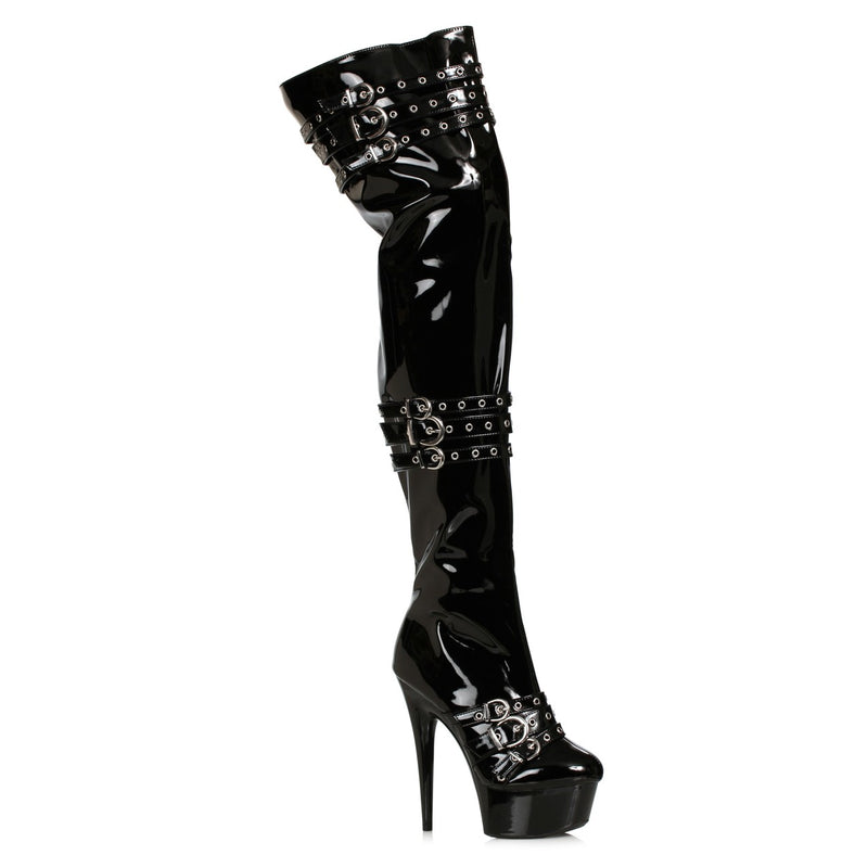 Ellie Shoes - 6" Stilitto Stretch Thigh High Boots