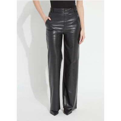 Lysse - Womens Ada Pull on Transeasonal Vegan Leather Trouser