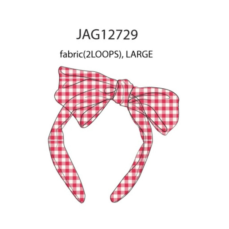 Janie and Jack - Kids G Red Ging Bow Hb Sm0