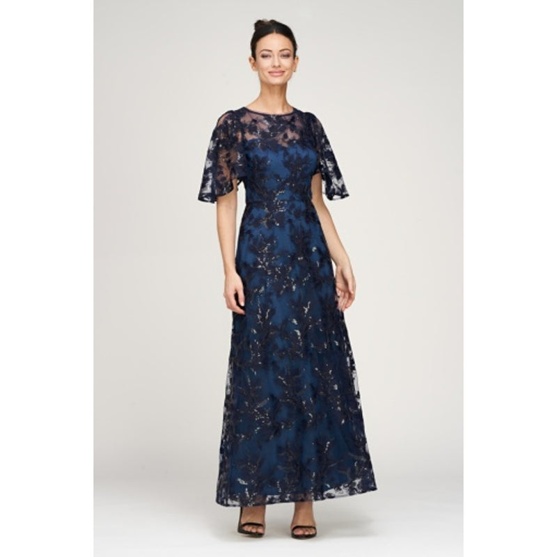 JS Collections - Womens Eveline a-Line Ankle Dress
