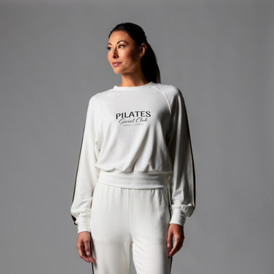 Thirty Three Threads - Unisex Ap Ec Stripe Sweatshirt Coconut Ebn