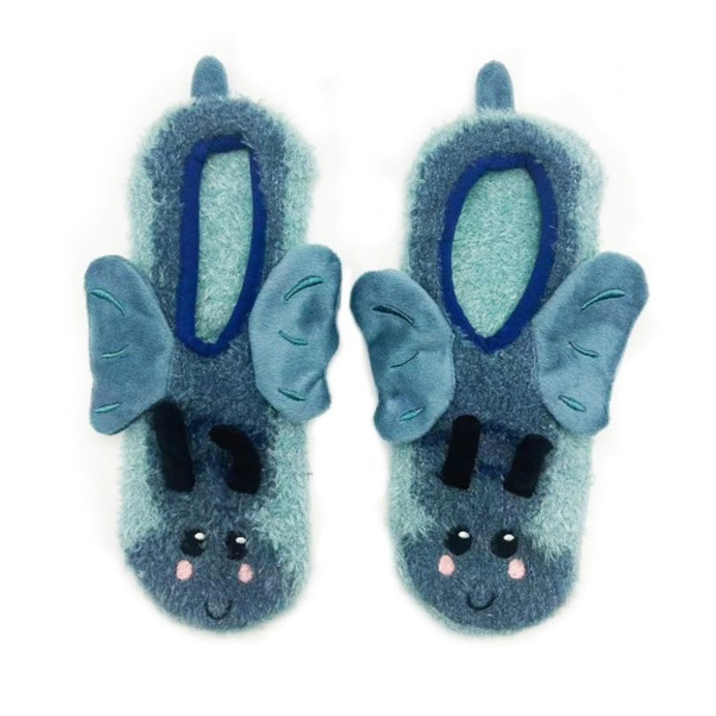Oooh Yeah - Womens Butterfly Fly Fuzzy Mary Jane Socks