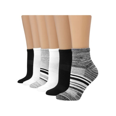 Hanes - Womens X-Temp Women's Ankle Socks Extended Sizes 6-Pairs