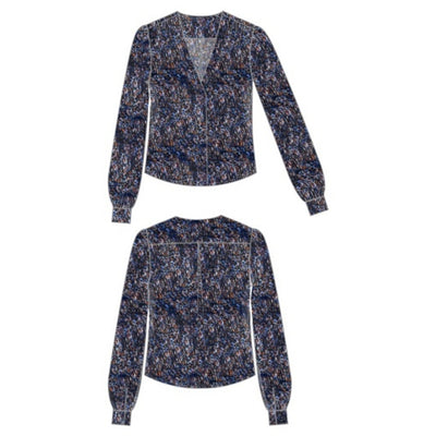 Liverpool Los Angeles - Womens Long Slv Woven Blouse with Neck Tie