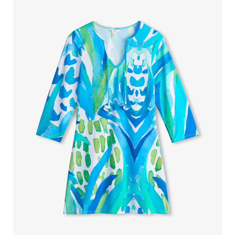 Little Blue House - Unisex Seaside Beach Dress Painted Pineapple