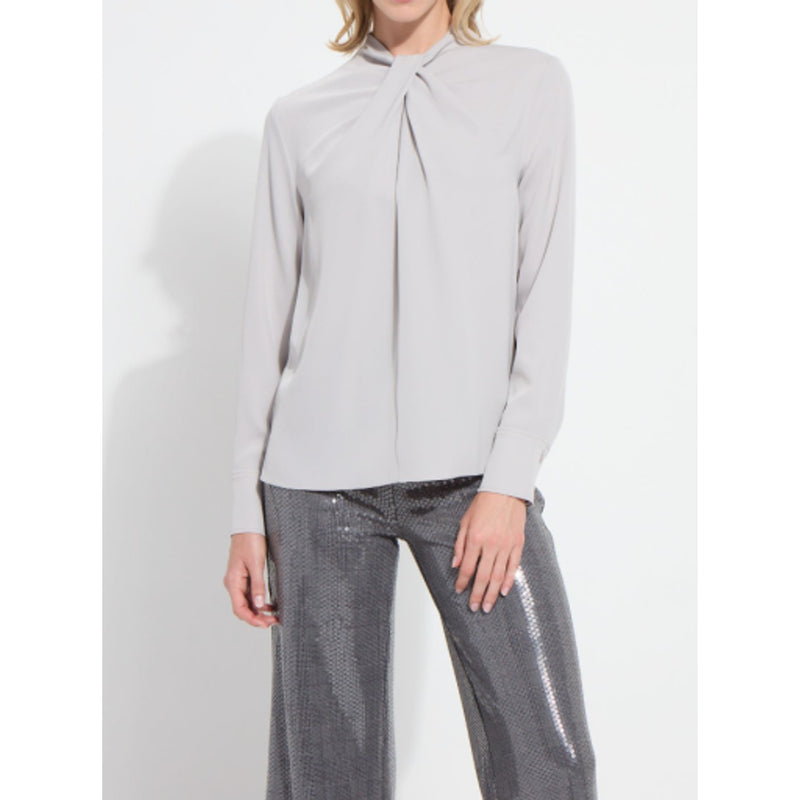 Lysse - Womens Harmony Draped Twist Blouse