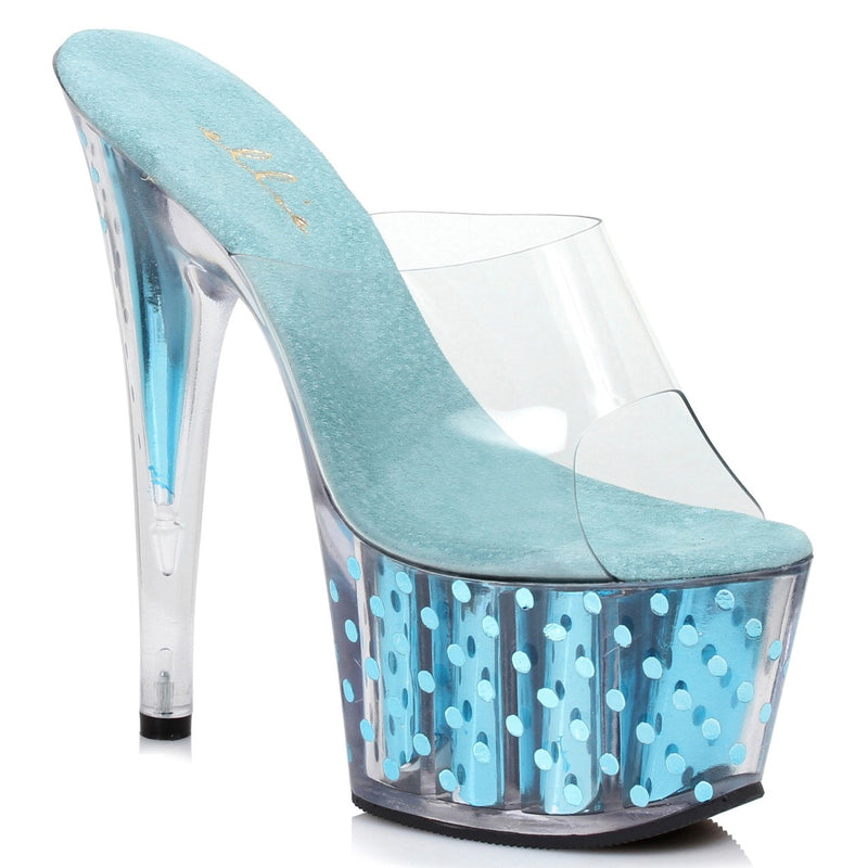 Ellie Shoes - 7 Inch Mule with Polka Dots
