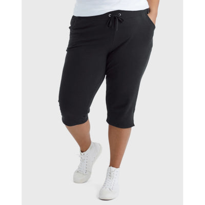 Hanes - Womens Just My Size Women's French Terry Capris 19 (Plus Size)