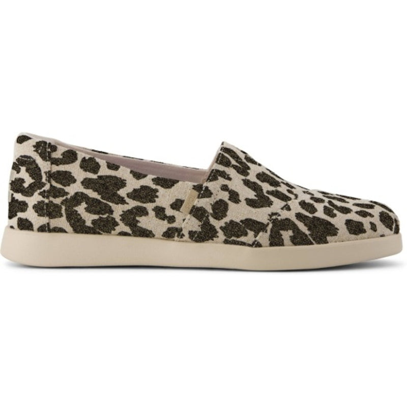 TOMS - Womens Alpargata Plus - Natural Undyed Sparkle Leopard