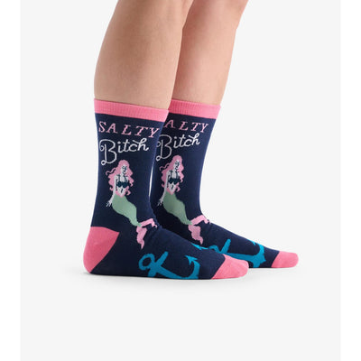 Little Blue House - Salty Bitch Womens Crew Socks