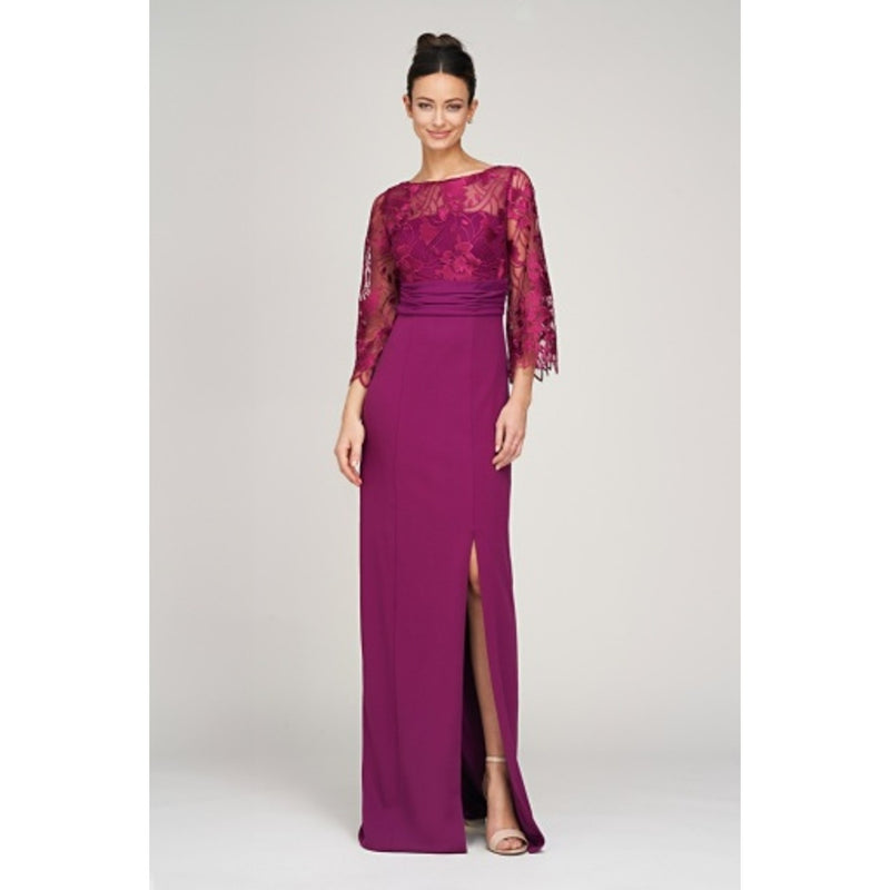 JS Collections - Womens Viviana Column Gown