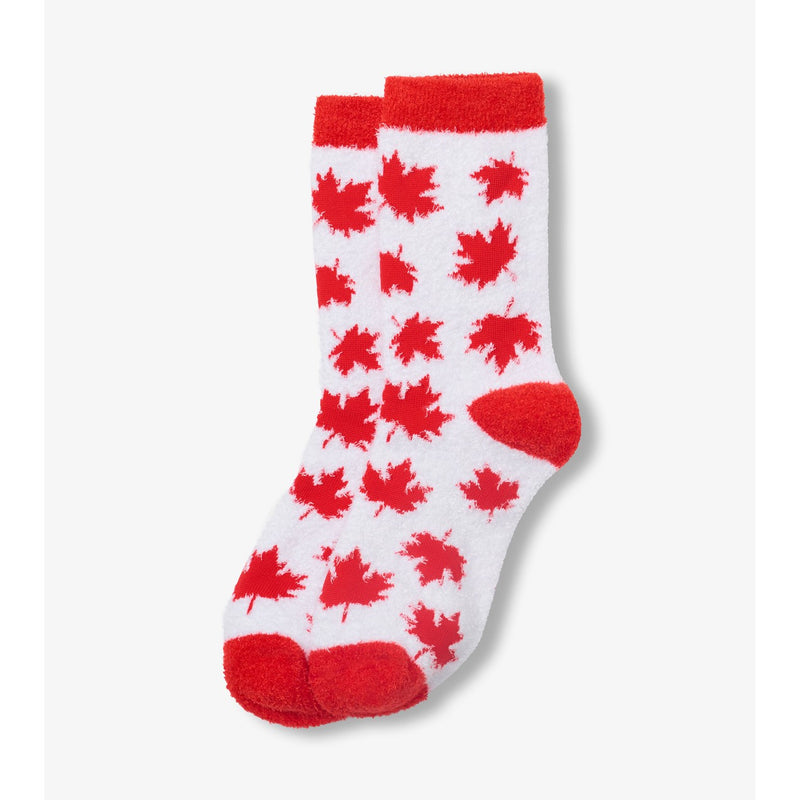 Little Blue House - Unisex Maple Leafs Fuzzy Socks
