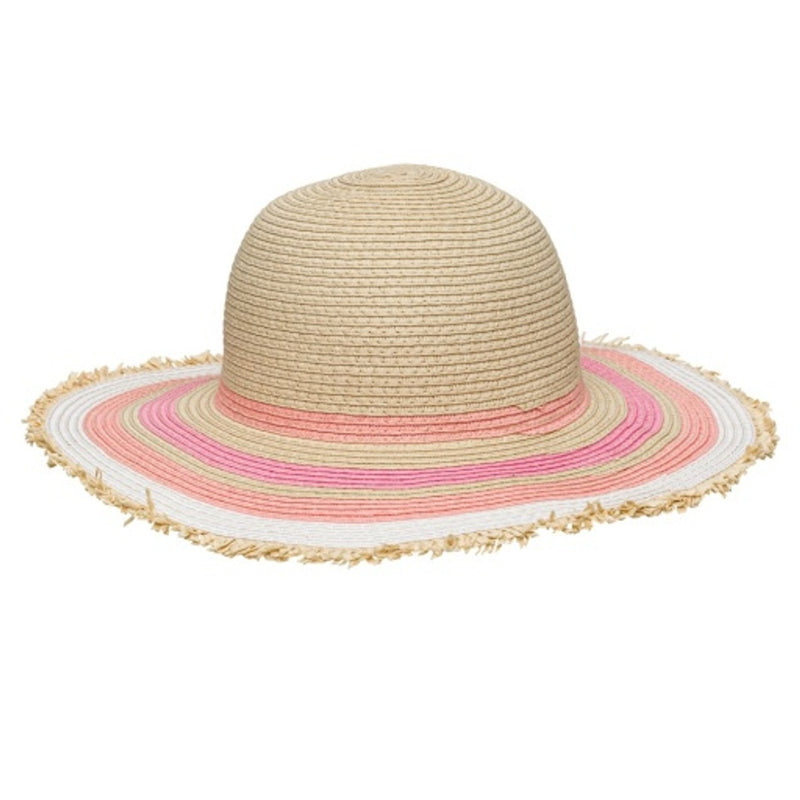 Snapper Rock - Girls Peachy Striped Sunhat