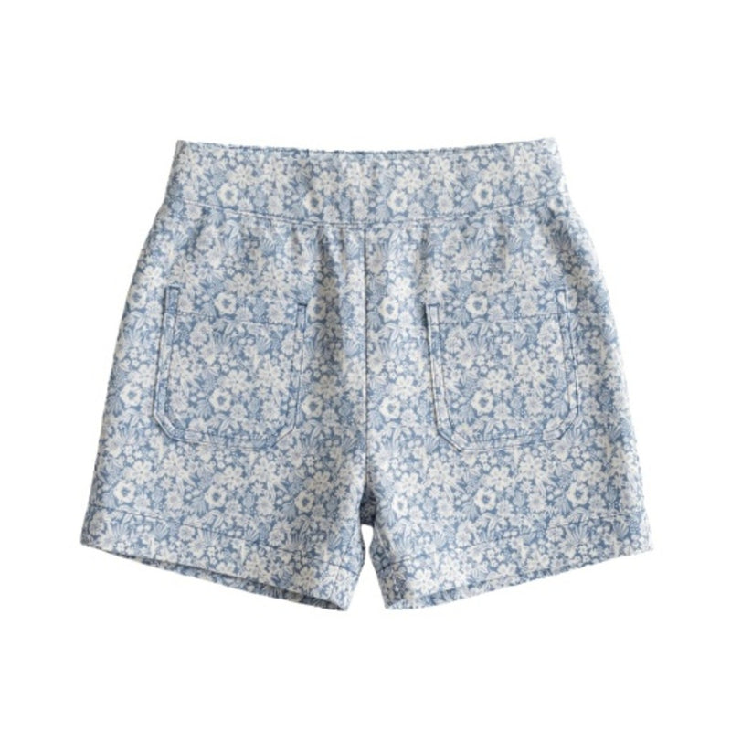 Hope & Henry - Girls Linen Pull-on Patch Pocket Short