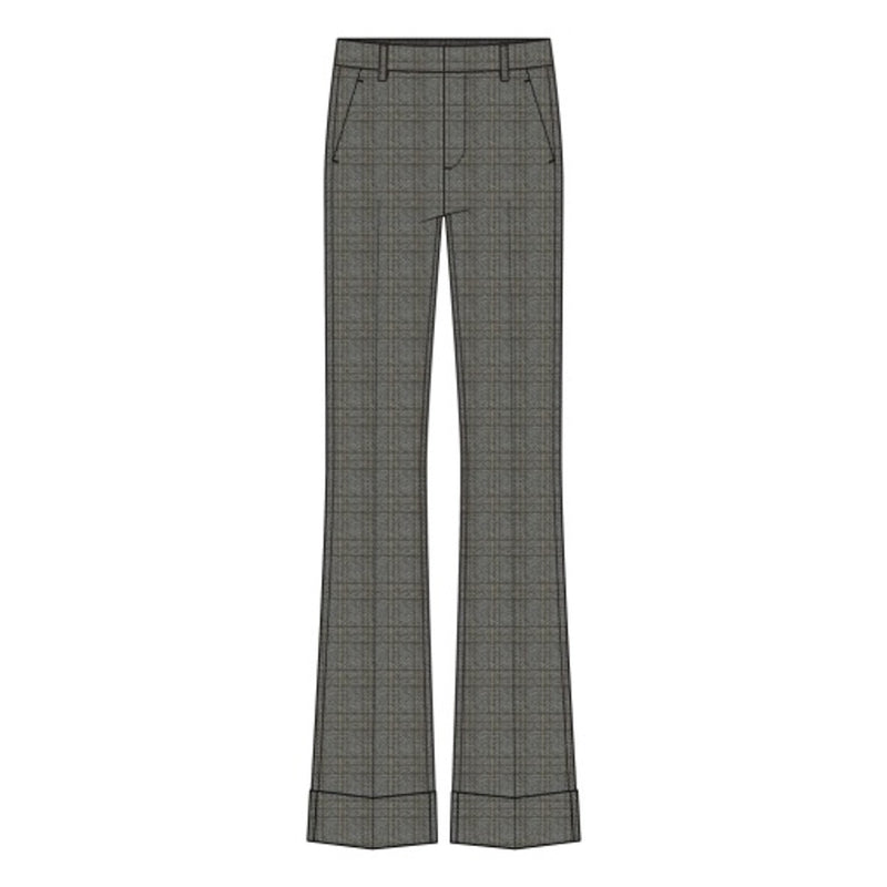 Liverpool Los Angeles - Womens Hr Flare Trouser with Cuff Hem 31" Ins