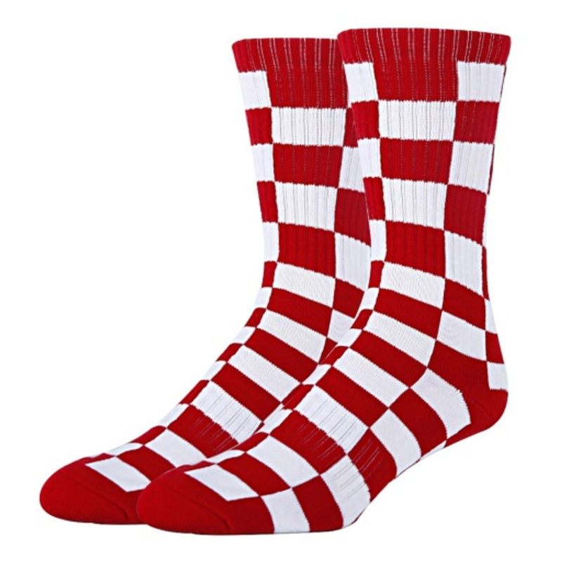 Oooh Yeah - Mens Checker Crim Men's Athletic Crew Socks