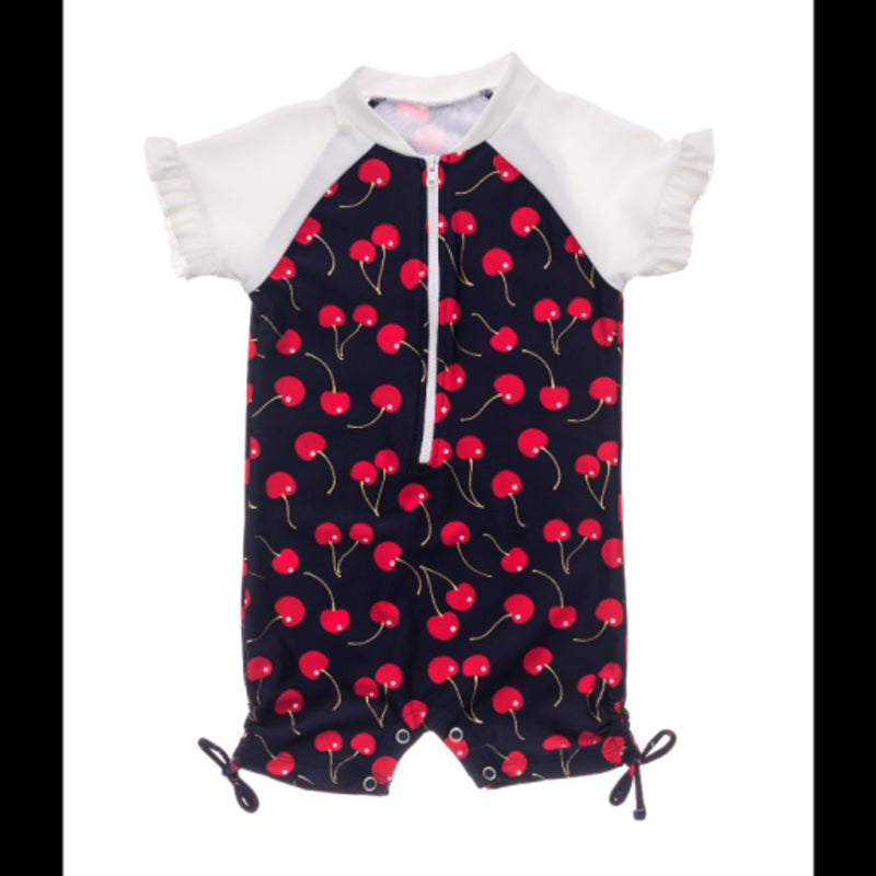 Snapper Rock - Baby Ma Cheri Short Sleeve Ruffle Sunsuit