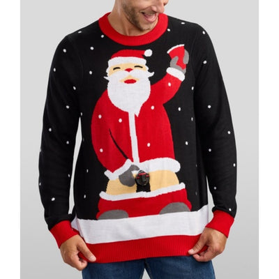 Tipsy Elves - Mens Jolly Juice Dispenser Ugly Christmas Sweater