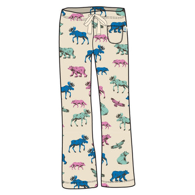 Little Blue House - Woodland Animals Womens Pj Pants in a Bag
