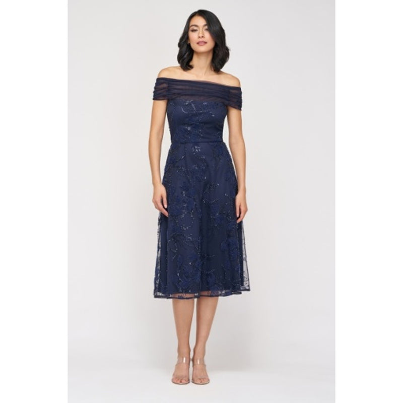 JS Collections - Womens Gemma Offshoulder Cocktail