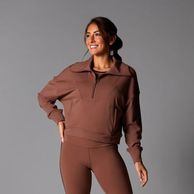 Thirty Three Threads - Unisex Everyday Cozy Half Zip Clove