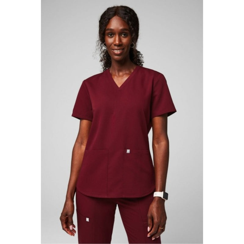 Fabletics - Womens Method Scrub Top Motiontech - Wine